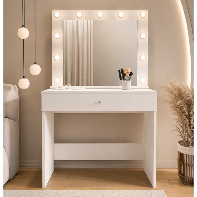 Violet make-up table